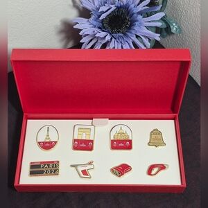 Omega 2024 Paris Olympics Limited Edition 8-pc Collectors Pin Box Set